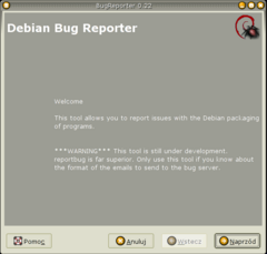 SableVM DebBugGtk reporter